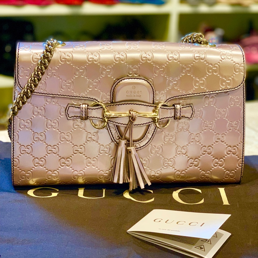 Gucci “Emily” Guccissima Shoulder Bag